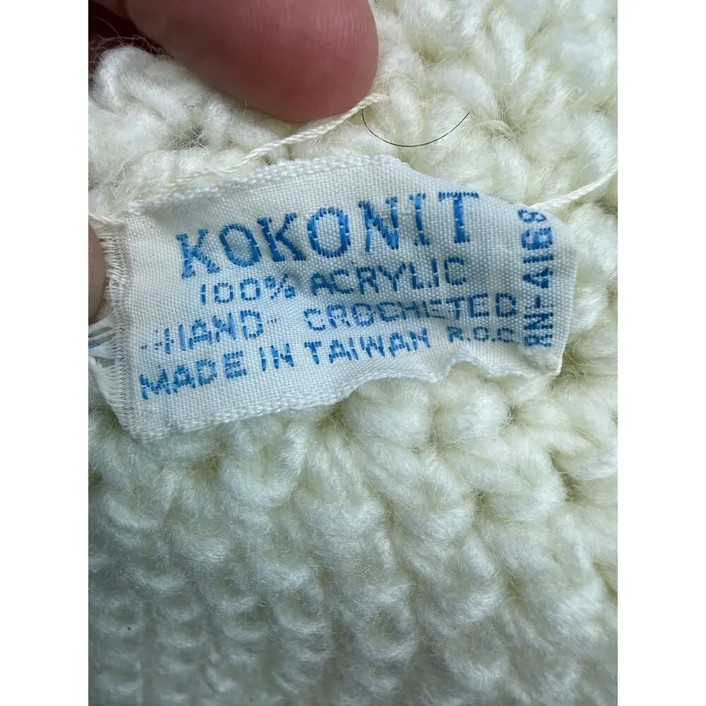 Vintage Kokonit‎ Beanie Ivory One Size